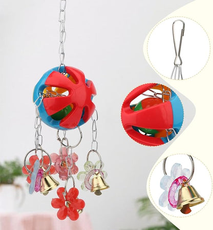 Hypeety Pet Parrot Toy Plastic Colorful Birds Ball - Image 4