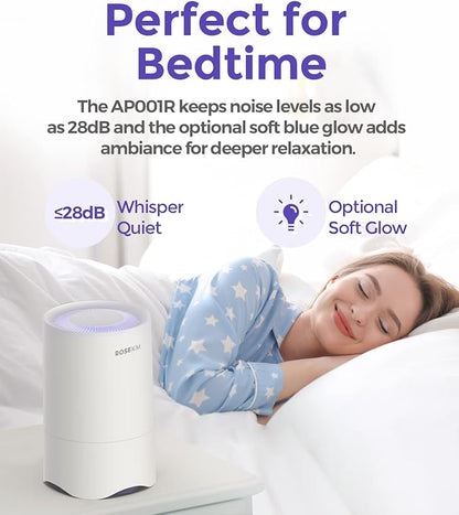 Small Air Purifier for Home Bedroom, Personal Desk Mini Air Purifier, Room Hepa - Image 4