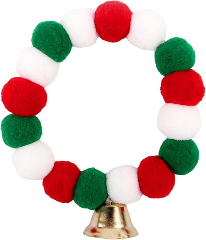 Lionheart Pom-Pom Plush Ball Elastic Collar by LionheartGlory
