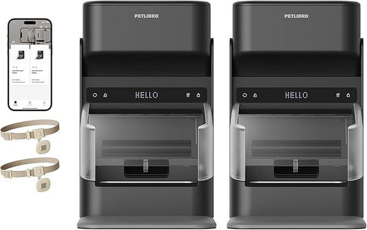 PETLIBRO RFID Cat Feeders for 2 Cats, Collar Sensor for Personalized Meals by PETLIBRO
