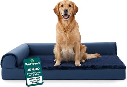 Furhaven Orthopedic Dog Bed for Large Dogs w/ Removable Bolsters & Washable by FurHaven