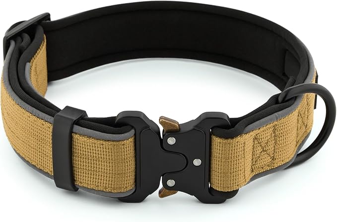 Plutus Pet Tactical Dog Collar, Reflective, Adjustable Heavy Duty Dog Collar - Image 2
