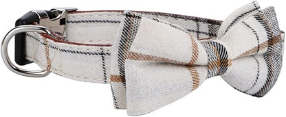 Faleela Soft &Comfy Bowtie Dog Collar, Detachable and Adjustable Bow Tie Collar - Image 3