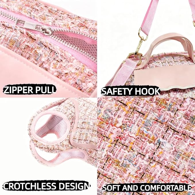 Dog Lift Harness Backpack for Small Dogs Cats, Adjustable Straps Dog Sling - Image 6