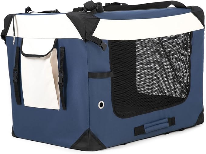 Collapsible Dog Travel Crate, Portable Soft-Sided Pet Carrier Extra Large Cat - Image 3