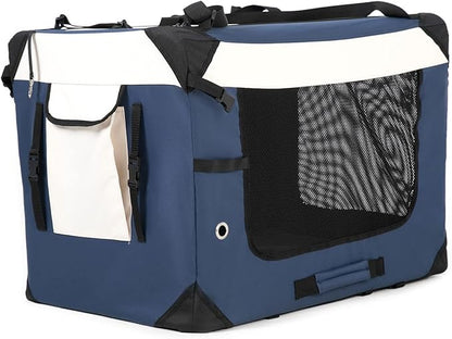 Collapsible Dog Travel Crate, Portable Soft-Sided Pet Carrier Extra Large Cat - Image 3