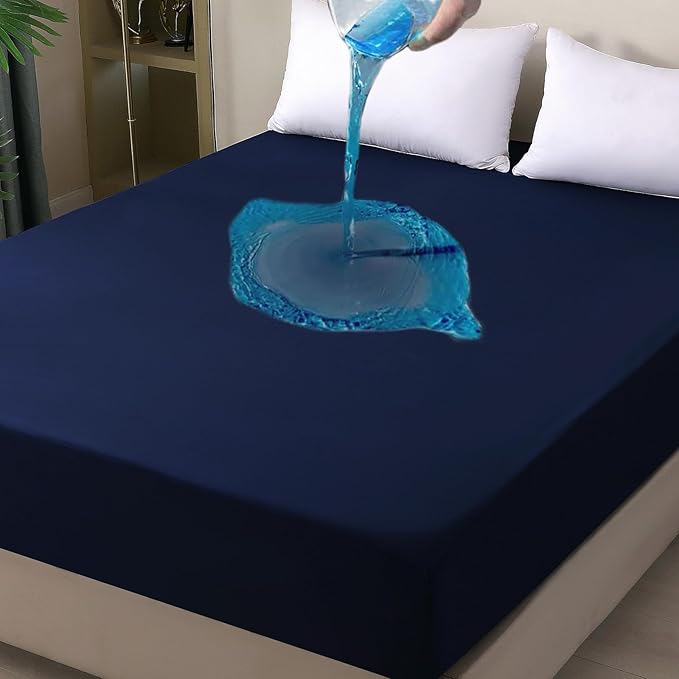 Twin Mattress Protector Waterproof, Fitted Sheet Style Breathable Cooling - Image 8