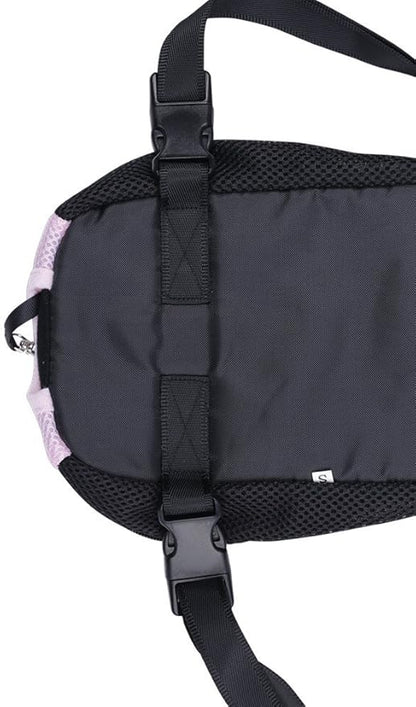 Pet Dog Puppy Cat Carrier Five Holes Backpack Double Shoulder Straps Canvas - Image 5