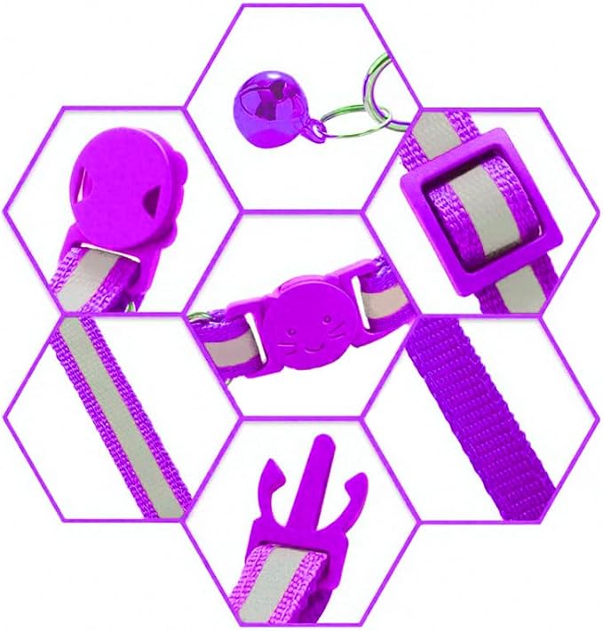 3 Pack Reflective and Breakaway Cat Collars - Image 4