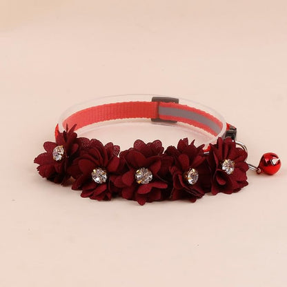 2 Pack Cat Collar Pink Floral - Image 4