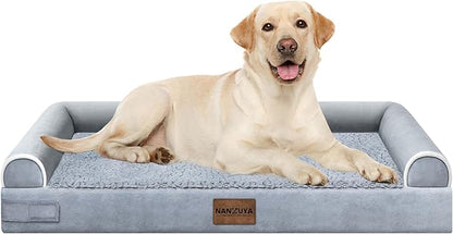 Large Dog Bed Orthopedic Washable: Beds Bolster XL Bed Large Big Dogs Egg Crate by Nanuya