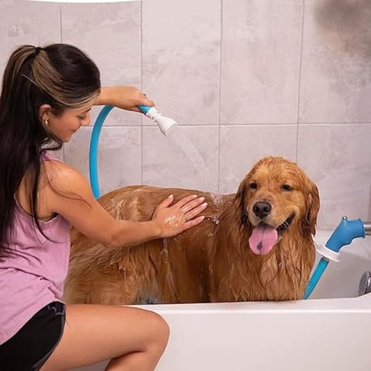 Rinseroo Slip-On Bathtub Faucet Sprayer Attachment. Ultra-Flex Dog Shower by Rinseroo