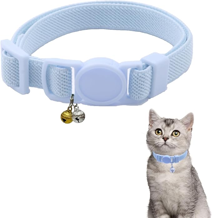 Breakaway Cat Collar with Bell, Safety Buckle Kitten Collar, Elastic Strech by Unknown