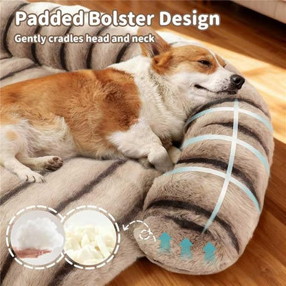 Large Dog Couch Bed, Fluffy Washable Couch Protector - Image 2