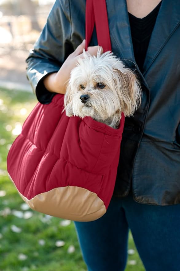 Plush Dog Purse Carrier for Small Dogs, Soft Dog Tote Bag - Image 8