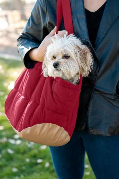 Plush Dog Purse Carrier for Small Dogs, Soft Dog Tote Bag - Image 8
