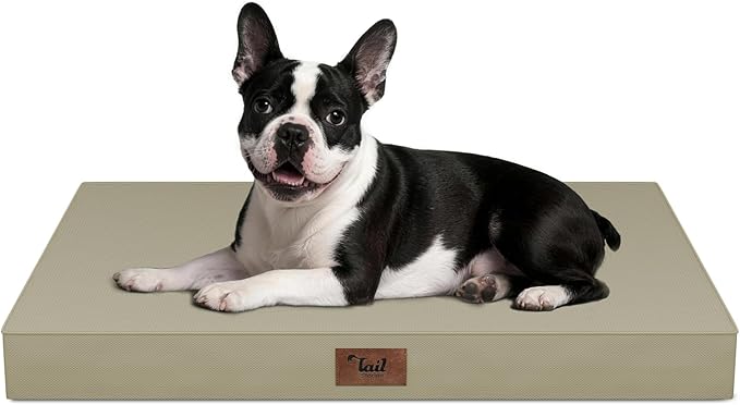 Outdoor Orthopedic Dog Bed for Medium Dogs & Cats, Waterproof Flat Pet Mat by TailStories