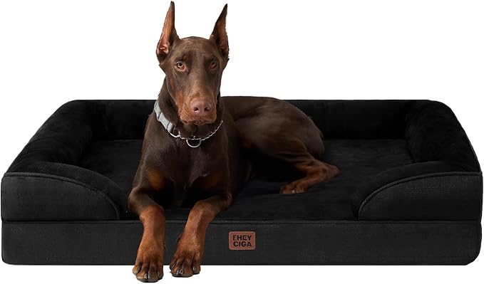EHEYCIGA Orthopedic XL Dog Beds, Waterproof Memory Foam Dog Bed by EHEYCIGA