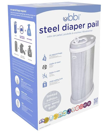 Ubbi Steel Diaper Pail, Odor Locking, No Special Bag Required, Award-Winning - Image 3