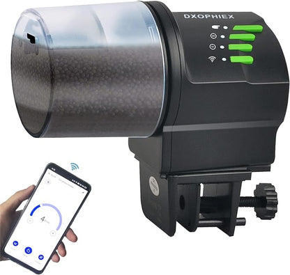 DXOPHIEX WiFi Fish Feeder Automatic Fish Feeder Automatic Dispenser Vacation by DXOPHIEX