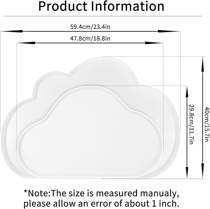 Ptlom Pet Placemat for Dogs and Cats, Non-Slip Waterproof Dog Feeding Mats - Image 2