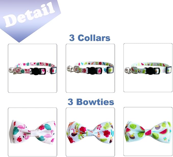3 Pack Hawaiian Breakaway Cat Collar - Image 3