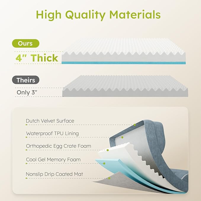 Extra Large Dog Bed, Orthopedic XL Dog Bed - Image 3