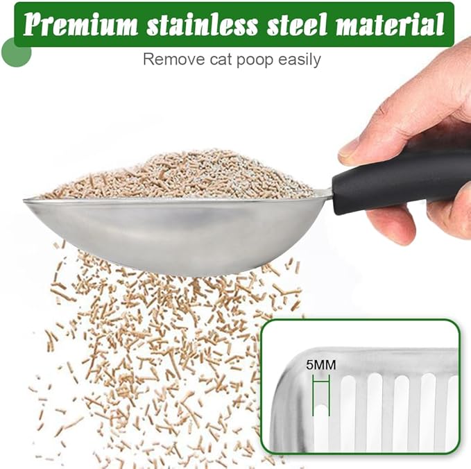 Cat Litter Scoop -Metal Cat Litter Scoop-Sturdy Mesh Scooper - Image 3