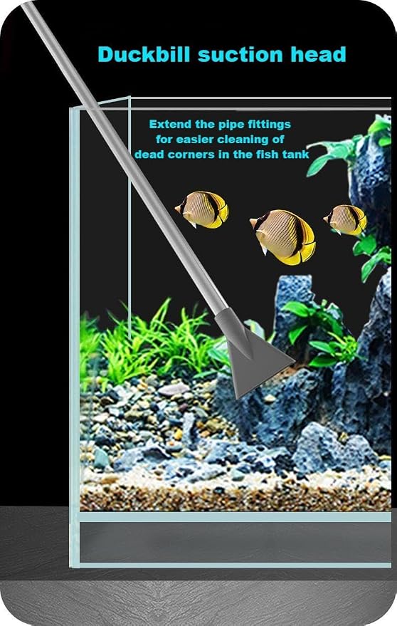 Aquarium Siphon Vacuum Cleaner, 9.84 Foot Aquarium Gravel Cleaner kit, - Image 6