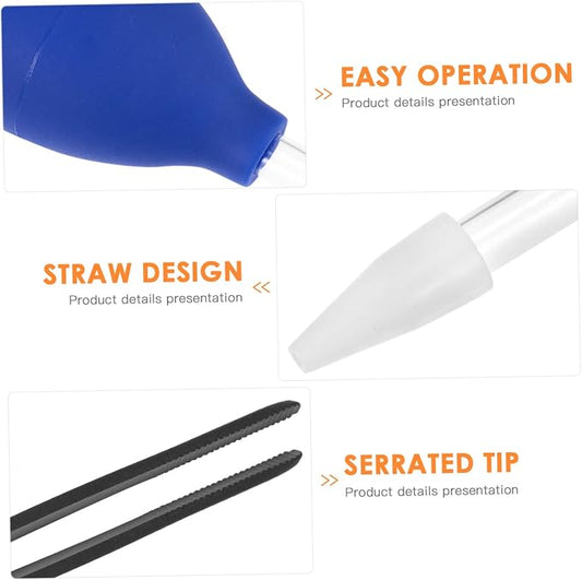 4Pcs Fish Tank Cleaning Tools Aquarium Tweezers Pipette - Image 2