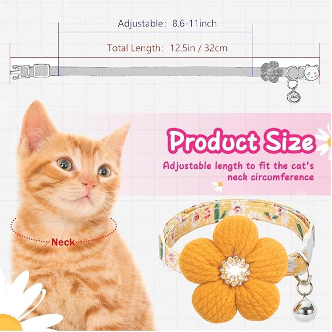 Cat Collar, HYQHYX Breakaway Kitten Collar - Image 6