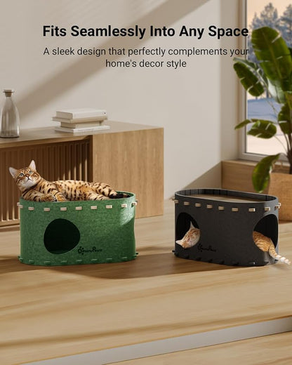 DownyPaws Cat House for Indoor Cats, Cat Bed Cave for Multiple & Large Cats Up - Image 6