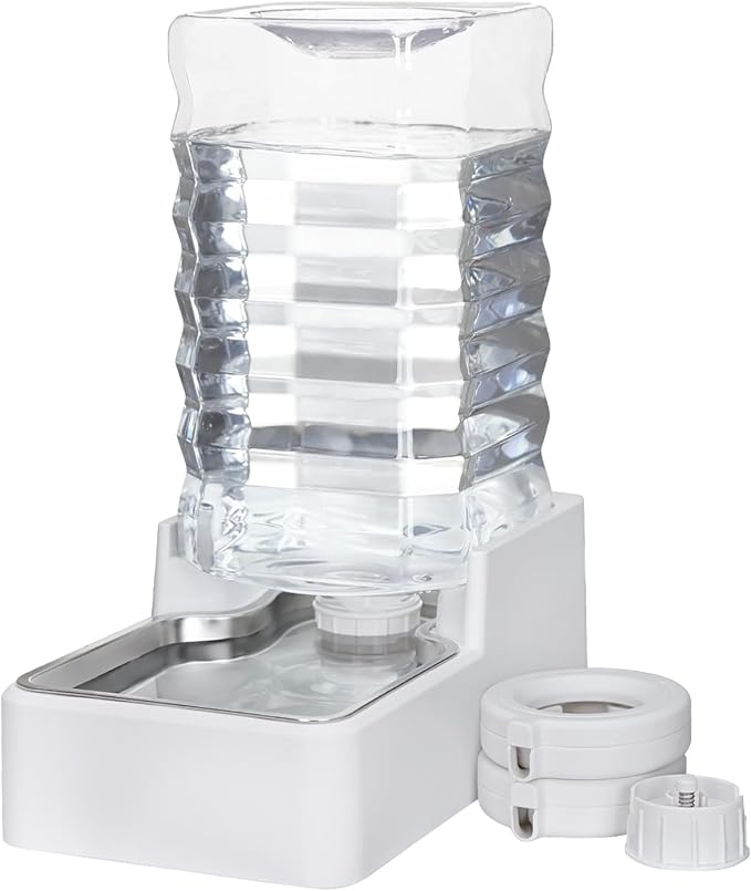 Automatic Pet Water Dispenser: 9L Gravity-Fed Stainless Steel Bowl by MASOCAT