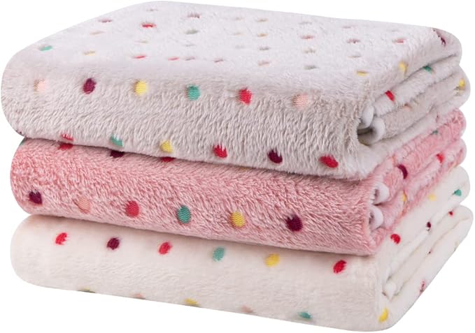 Dono 1 Pack 3 Dog Blankets, Soft Fluffy Fleece Pet Blanket Warm Sleep Mat Paw by Dono