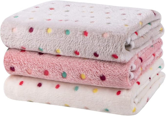 Dono 1 Pack 3 Dog Blankets, Soft Fluffy Fleece Pet Blanket Warm Sleep Mat Paw by Dono