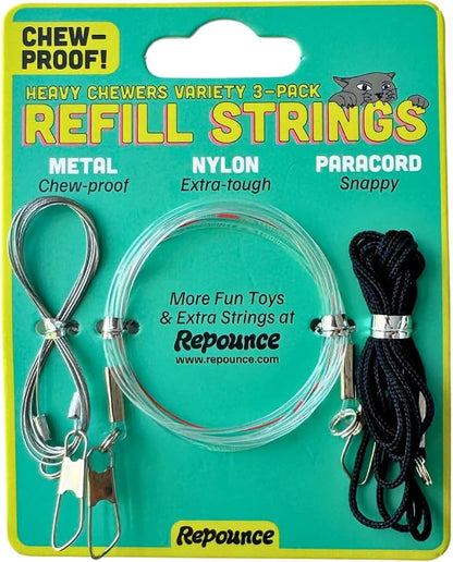 Replacement Strings for Cat Wands, 3 Pieces by Repounce