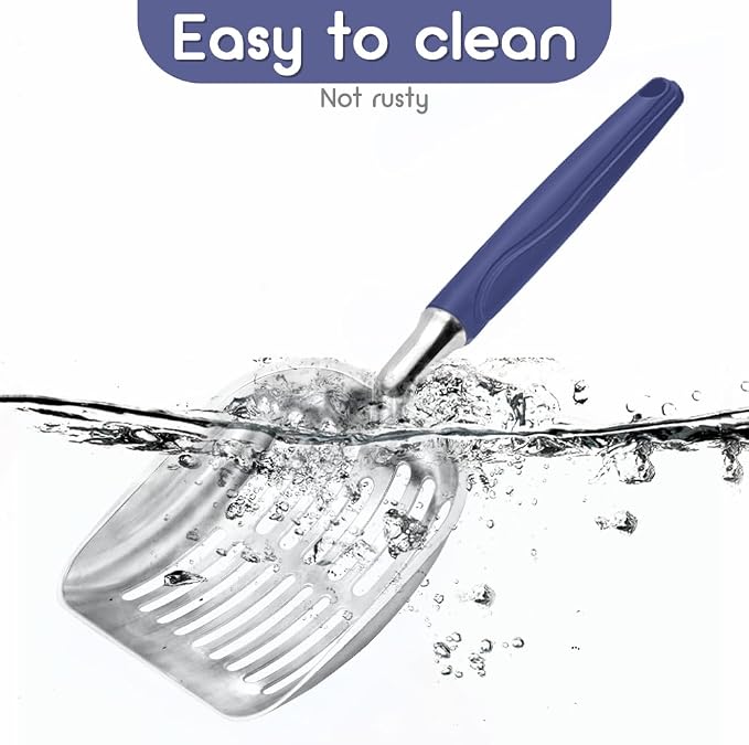 Cat Litter Scoop, Metal Cat Scooper, Plastic Handle Scoop, Sifting Shovel of - Image 5