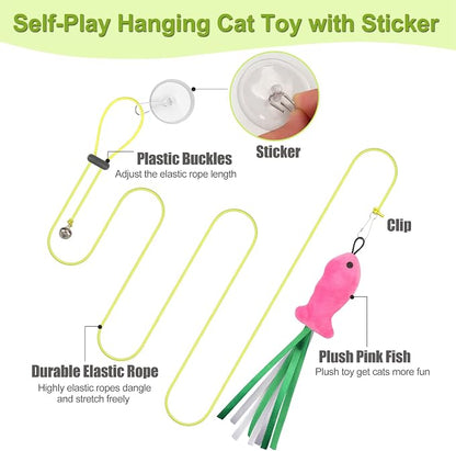 ChicWow Interactive Retractable Cat Wand & Hanging Toys - Image 9