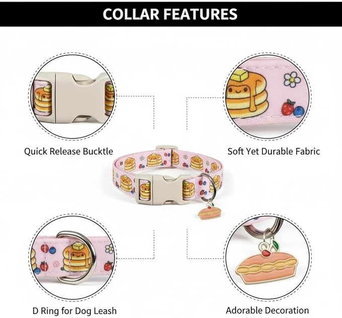 Pink Dog Collar, Girl Dog Collar - Image 3