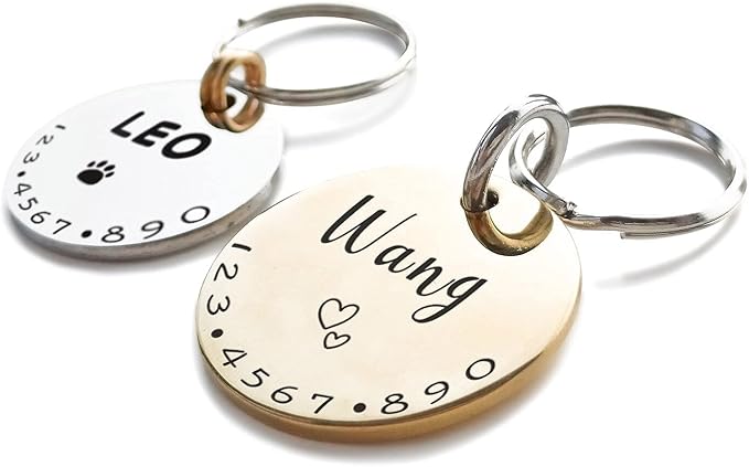 HM001 Cats Dogs ID Tags Personalized Lovely Symbols Pets Collar Name by Acatinthetree
