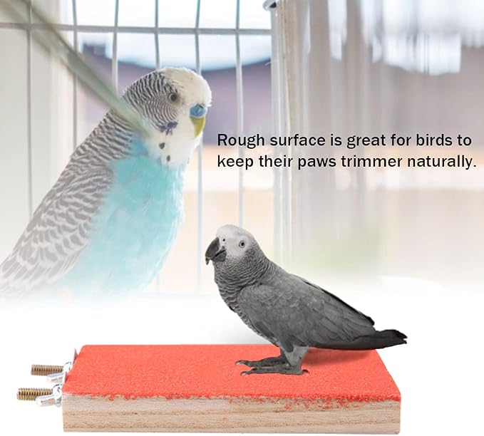 Hamiledyi 5 Pcs Parrot Perch Stand Natural Wood Bird Perch Stand Platform Paw - Image 7