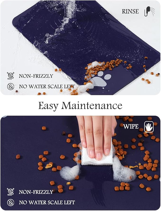 Pet Feeding Mat-Absorbent Dog Mat - Image 4