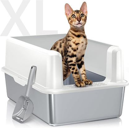 Stainless Steel Cat Litter Box by CatLitterBox