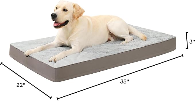 KSIIA Orthopedic Dog Bed Dog Crate Bed Waterproof - Image 8