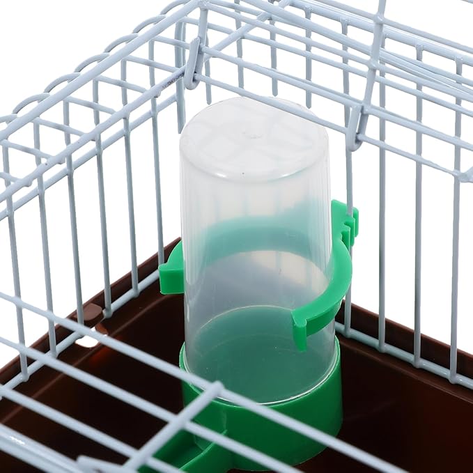 Portable Bird Cage with Perch Food Box and Water Dispenser Spacious Travel - Image 4