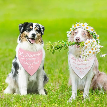 SZEE Bridal Shower Gifts for Bride, 2 Pack My Humans are Getting Married Dog - Image 2