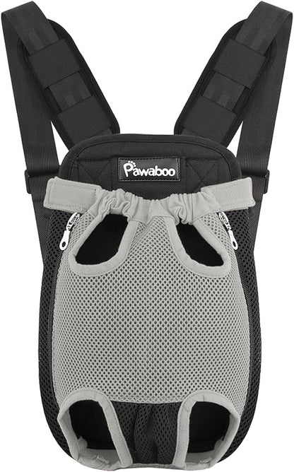 Pawaboo Pet Carrier Backpack, Adjustable Pet Front Cat Dog Carrier Backpack by Pawaboo