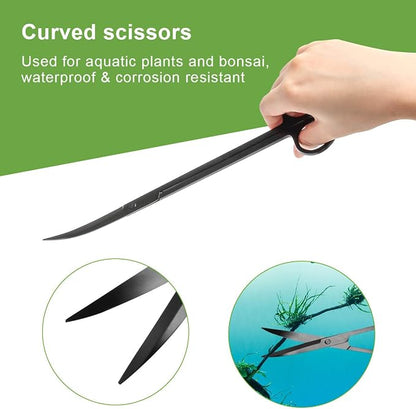 Quarium Aquascape Tools Kits, 4 in 1 Anti-Rust Aquatic Plant Aquascaping Tool - Image 4