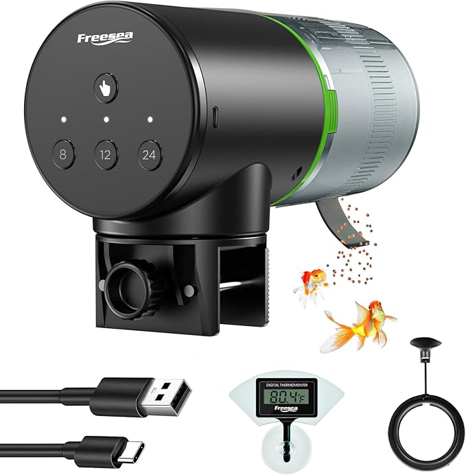 FREESEA Automatic Fish Feeder for Aquarium: Vacation Food Dispenser by FREESEA