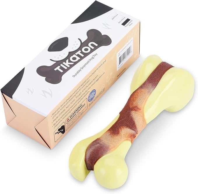 Tikaton Dog Chew Toys for Aggressive Chewers, Peanut Butter Flavor Durable Dog - Image 3